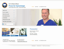 Tablet Screenshot of implantat-offenburg.de